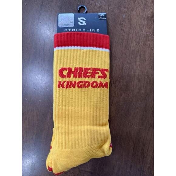 Strideline Kansas City Chiefs Socks Lot of 3 Pairs NFL Licensed Crew M/L New - Picture 2 of 10
